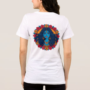 Göttliche hinduistische Göttin Kali Mandala Kunst Tri-Blend Shirt