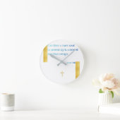 Göttliche Inspiration — Runde Wanduhr (Zuhause)