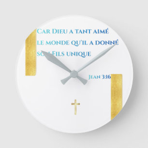 Göttliche Inspiration — Runde Wanduhr