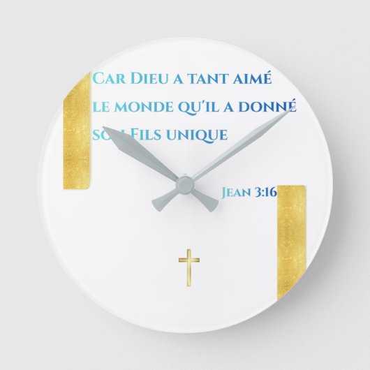 Göttliche Inspiration — Runde Wanduhr (Vorderseite)