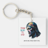 Göttliche Inspiration: Zeichn nahe an Gott Schlüsselanhänger (Vorderseite)