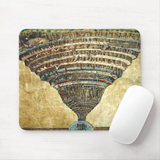 Göttliche Komödie von Sandro Botticelli Mousepad (Mit Mouse)
