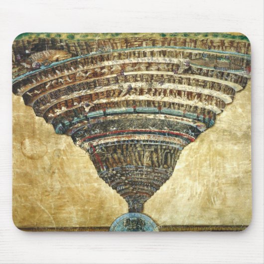 Göttliche Komödie von Sandro Botticelli Mousepad (Vorne)