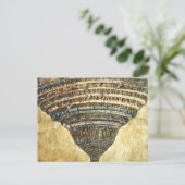 Göttliche Komödie von Sandro Botticelli Postkarte (Stehend Vorderseite)