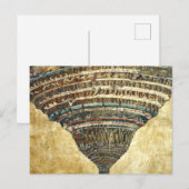 Göttliche Komödie von Sandro Botticelli Postkarte (Vorne/Hinten)