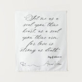 Göttliche Liebe: Hochzeitsband Wandteppich (Vorderseite)