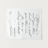 Göttliche Liebe: Hochzeitsband Wandteppich (Vorderseite (Horizontal))