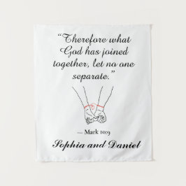 Göttliche Liebe: Hochzeitsband Wandteppich