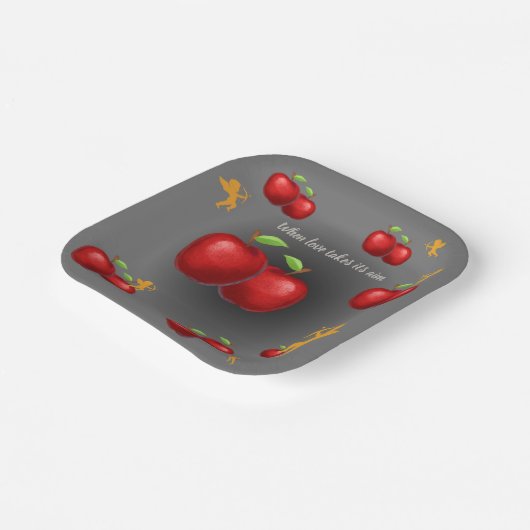 Göttliche Liebe Pappteller (Gewinkelt)