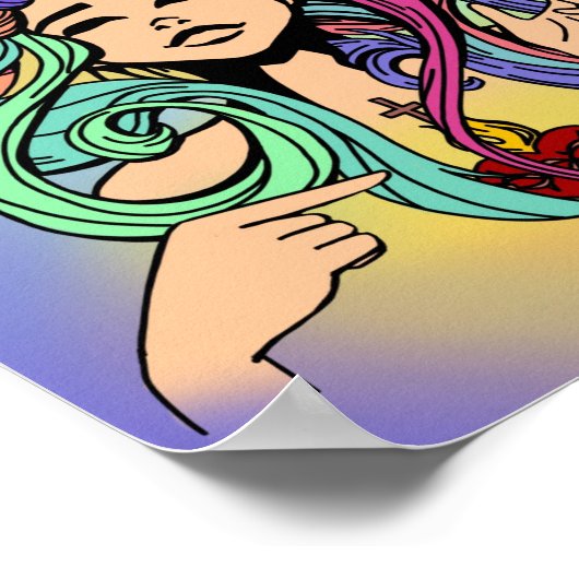 Göttliche Liebe Poster (Ecke)