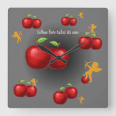 Göttliche Liebe Quadratische Wanduhr (Vorderseite)