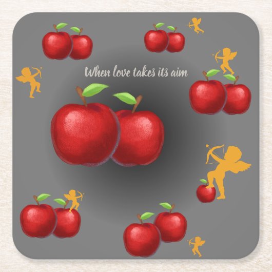 Göttliche Liebe Rechteckiger Pappuntersetzer (Vorderseite)