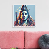 Göttliche Majestät: Lord Shiva in Celestial Splend Leinwanddruck (Insitu (Wohnzimmer))