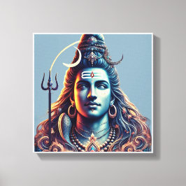 Göttliche Majestät: Lord Shiva in Celestial Splend Leinwanddruck