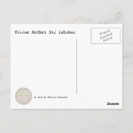 Göttliche Mutter Postkarte (Rückseite)