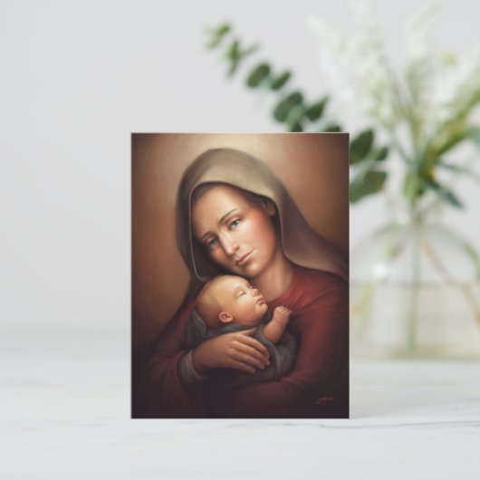 Göttliche Mutter Postkarte (Stehend Vorderseite)