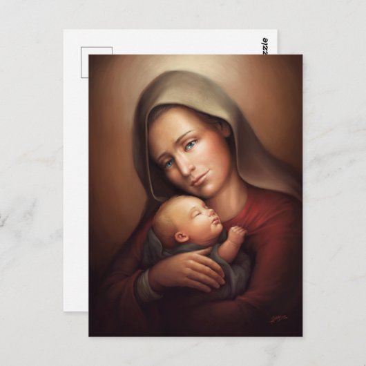 Göttliche Mutter Postkarte (Vorne/Hinten)