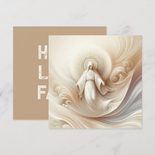 Göttliche Mutter Segen inmitten weicher Farben (Vorne/Hinten)