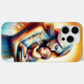Göttliche Mutter und Kind strahlende Szene Case-Mate iPhone Hülle (Rückseite (Horizontal))