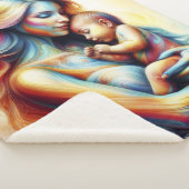 Göttliche Mutter und Kind strahlende Szene Sherpadecke (3/4)