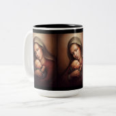 Göttliche Mutter Zweifarbige Tasse (Vorderseite Links)