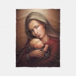 Göttliche Mutterschaft Fleecedecke