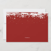 Göttliche Nachtische Winter-Thema Einladung (Rückseite)