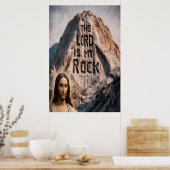 Göttliche Offenbarung: Der Herr ist mein Gestein Poster (Küche)