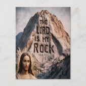 Göttliche Offenbarung: Der Herr ist mein Gestein Postkarte (Vorderseite)