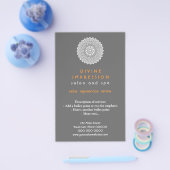 Göttliche orange Eindrucks-Vertikale Flyer (Einzeln)