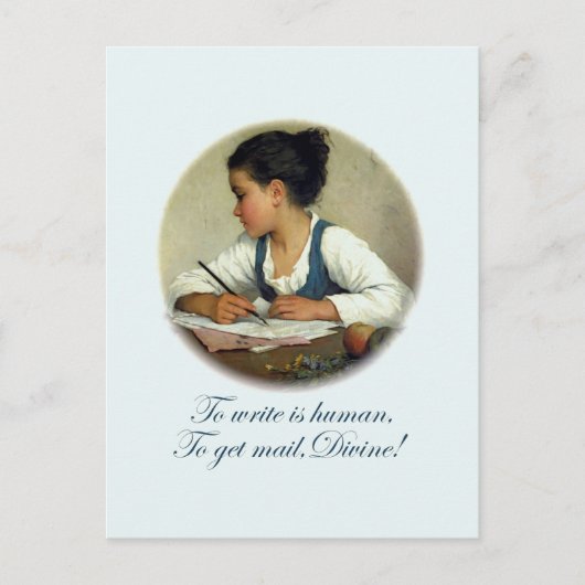 Göttliche Post Postkarte (Vorderseite)