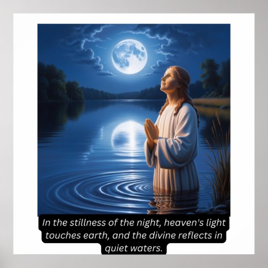 Göttliche Reflektion: Ruhe am Wasser Poster (Vorne)