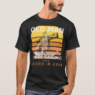 Göttliche Reise: Grumpische Alte Menschen Jesus se T-Shirt