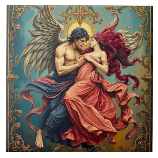 Göttliche Romanze Fliese (Vorderseite)