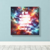 Göttliche Schöpfung Leinwanddruck (Insitu (Holzboden))