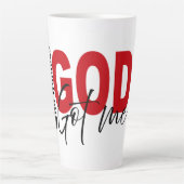 Göttliche Sicherheit Milchtasse (Vorderseite)