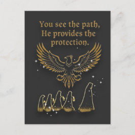 Göttliche Sicht spirituelle Accessoire-Kollektion Postkarte