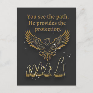 Göttliche Sicht spirituelle Accessoire-Kollektion Postkarte