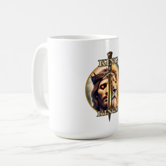 Göttliche Souveränität : Jesus Christus, König der Kaffeetasse (Vorderseite Links)