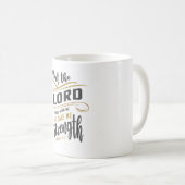 Göttliche Stärke - 2 Timothy 4:17 Christliches Des Kaffeetasse (VorderseiteRechts)