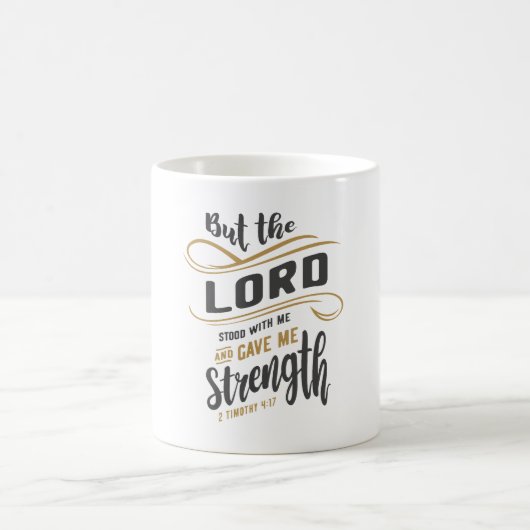 Göttliche Stärke - 2 Timothy 4:17 Christliches Des Kaffeetasse (Mittel)