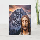 Göttliche Stärke: Der Herr ist mein Stein Karte (Vorderseite)