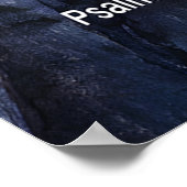 Göttliche Stärke: Der Herr ist mein Stein Poster (Ecke)