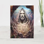 Göttliche Statue: Der Herr ist mein Stein Karte (Vorderseite)