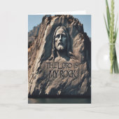 Göttliche Statue: Der Herr ist mein Stein Karte (Vorderseite)