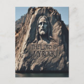 Göttliche Statue: Der Herr ist mein Stein Postkarte (Vorderseite)