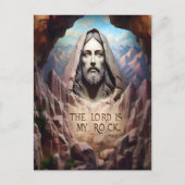 Göttliche Statue: Der Herr ist mein Stein Postkarte (Vorderseite)