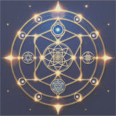 Göttliche Strahlkraft – 5: Illuminierte universell Aufkleber (Vorderseite)