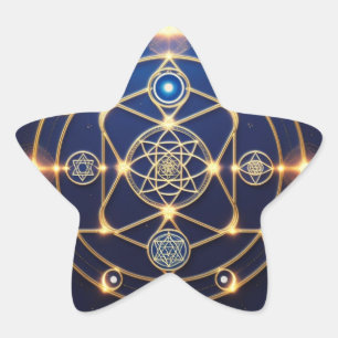 Göttliche Strahlkraft – 5: Illuminierte universell Stern-Aufkleber