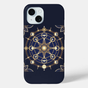Göttliche Strahlkraft – Goldenes Mandala des Erwac Case-Mate iPhone Hülle